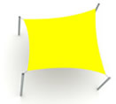 Hyperbolic Shade Sail Canopy Safe Shade Range - Supply Only