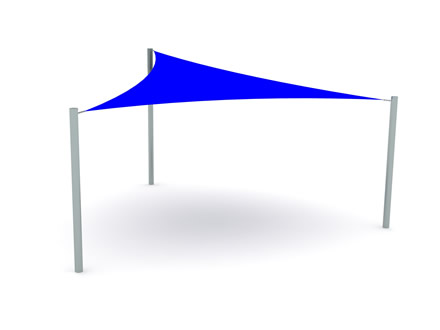 Triangular Shade Sail Canopy Safe Shade Range - Supply Only
